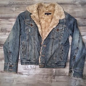 Fleece Lined Denim Jacket